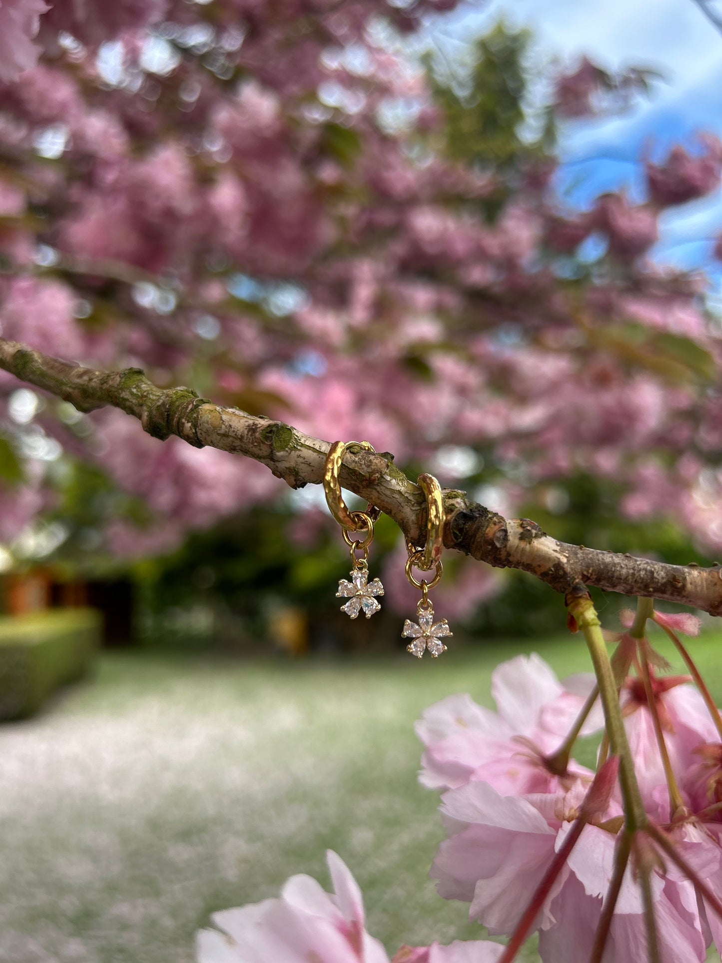 Boucles d'oreilles marguerite | Théia Bijoux