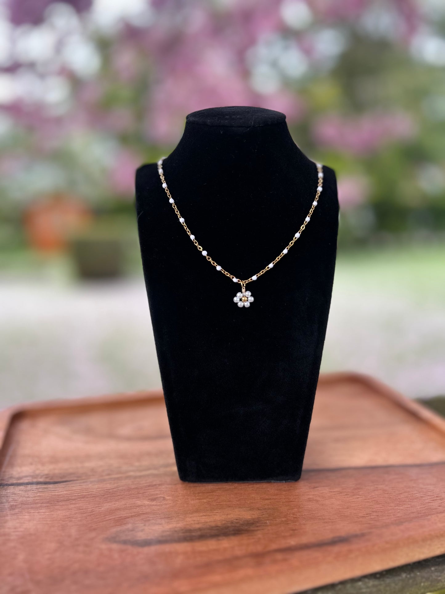 Collier Calista Blanc | Théia Bijoux