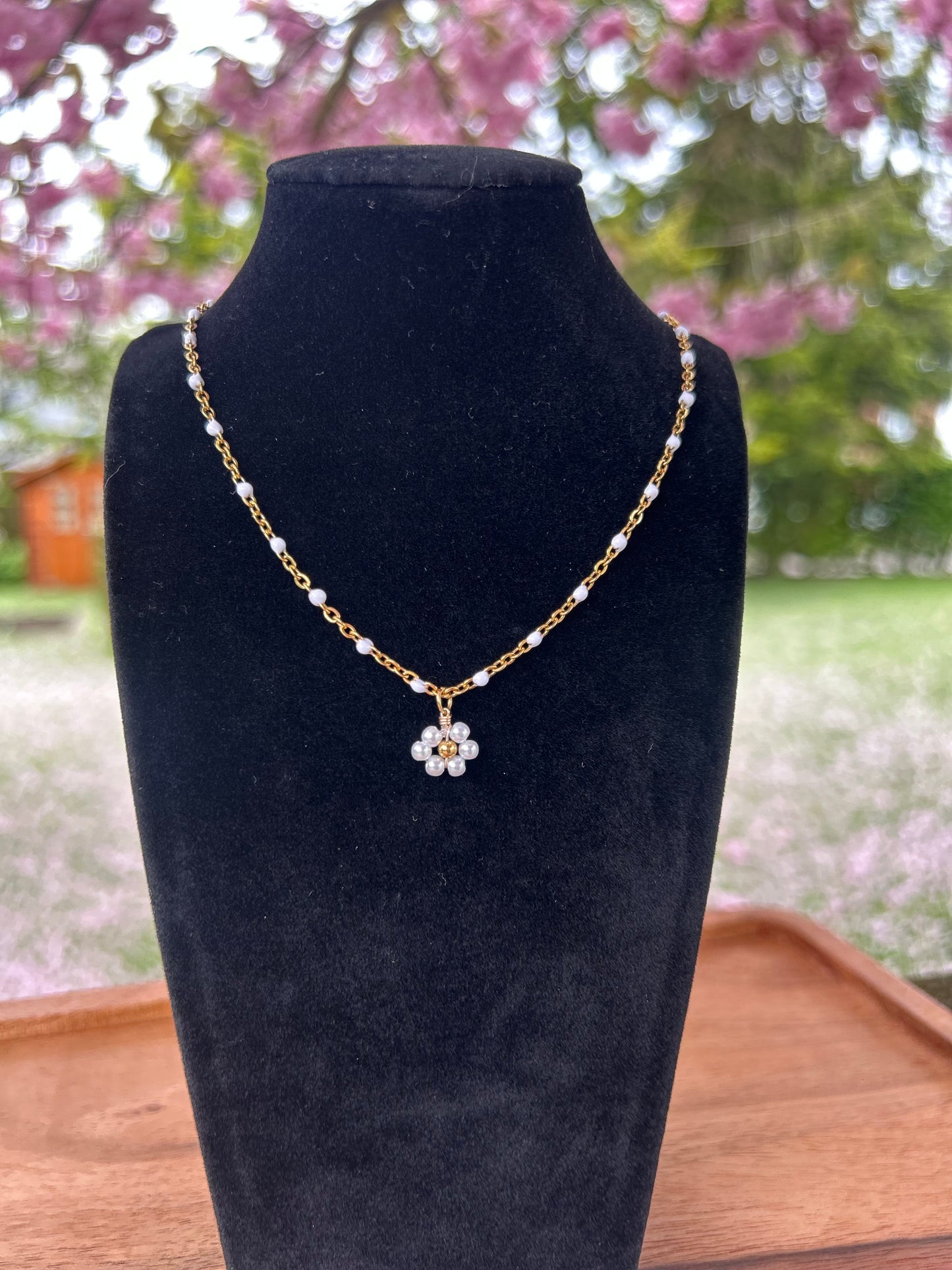Collier Calista Blanc | Théia Bijoux