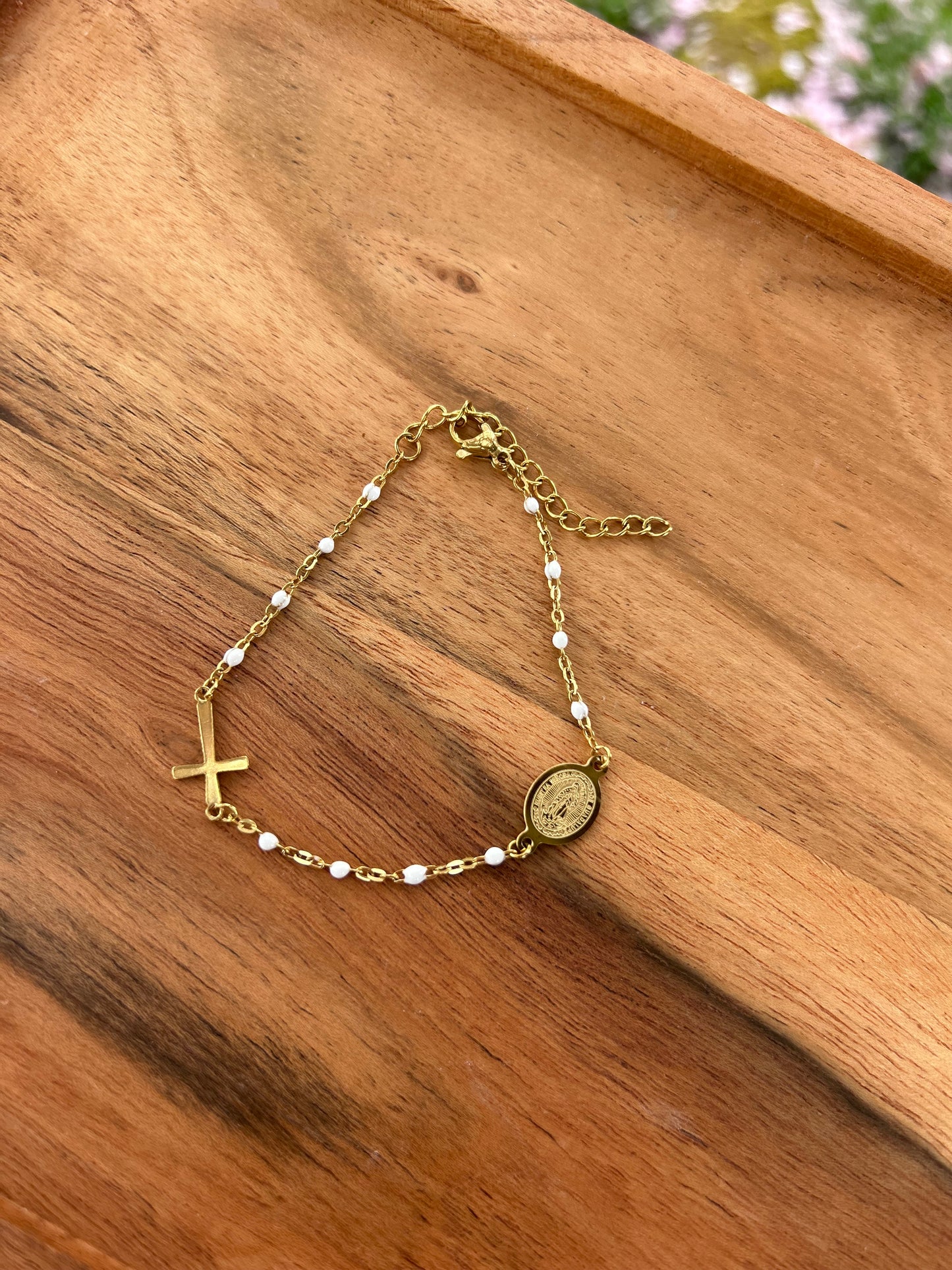Bracelet Maria blanc | Théia Bijoux
