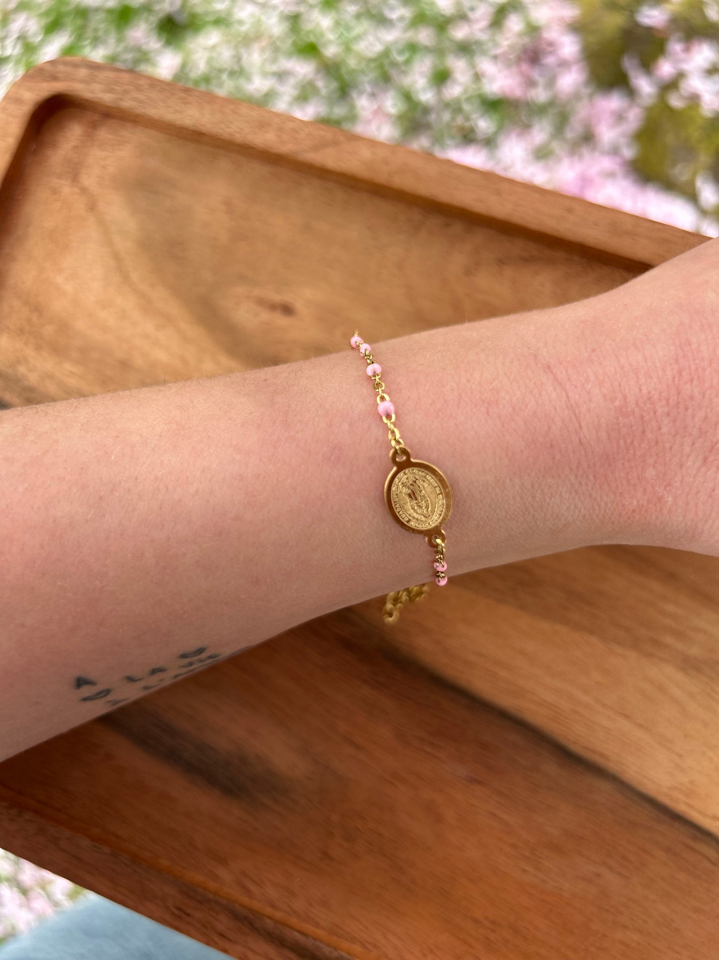 Bracelet Maria rose | Théia Bijoux