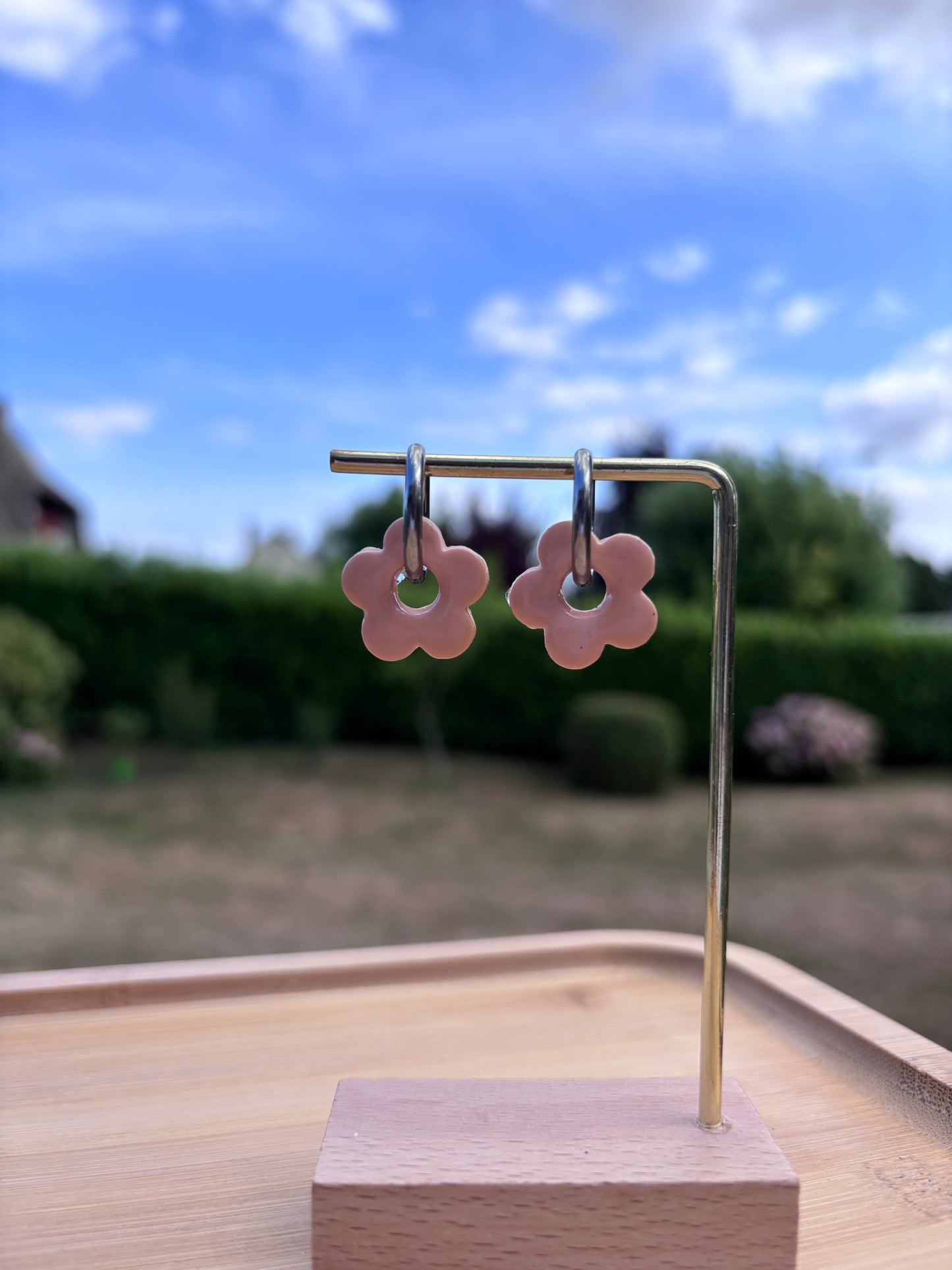 Créoles Margarita pêche | Théia Bijoux