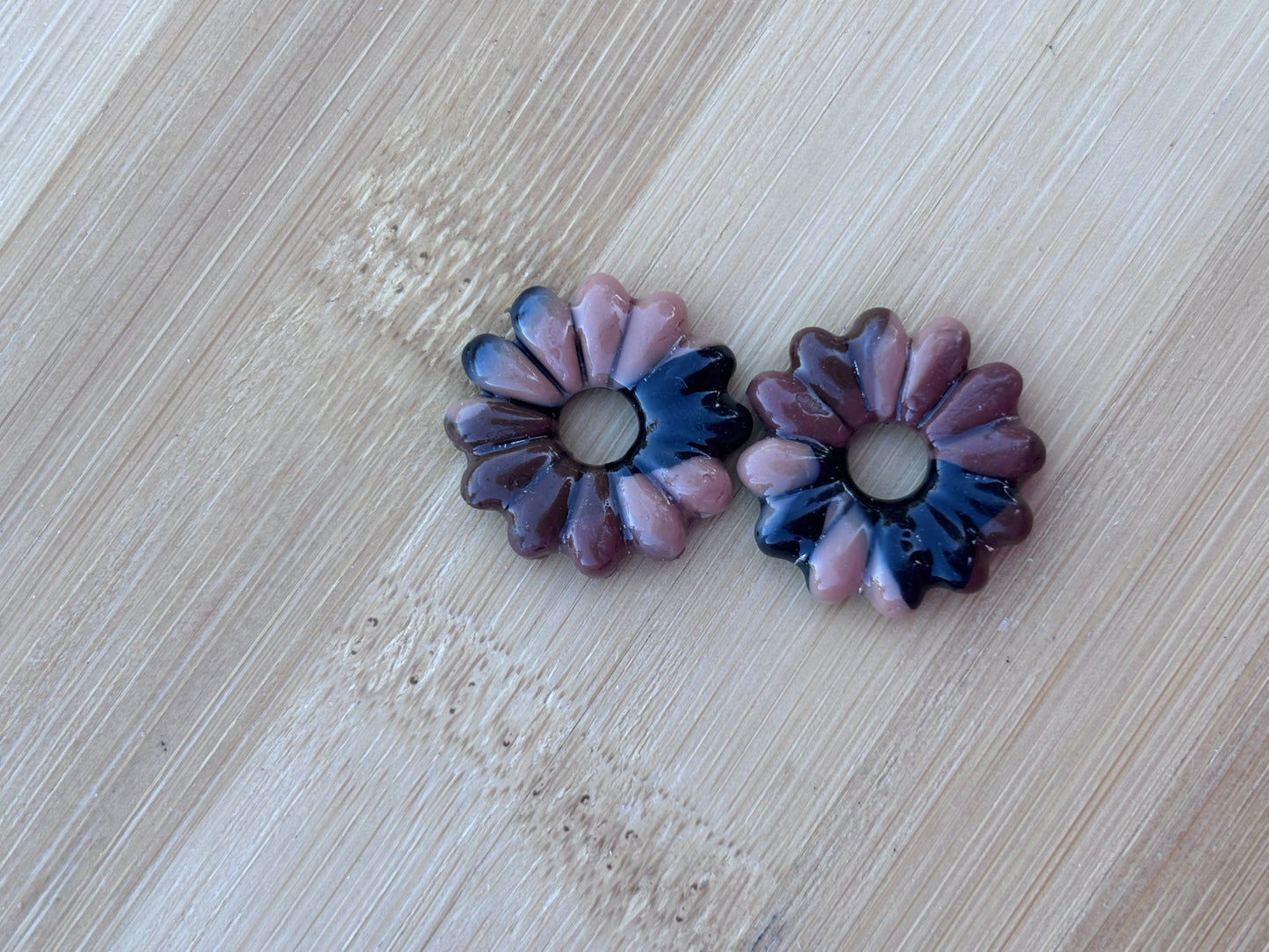 Créoles Aglaé camouflage | Théia Bijoux