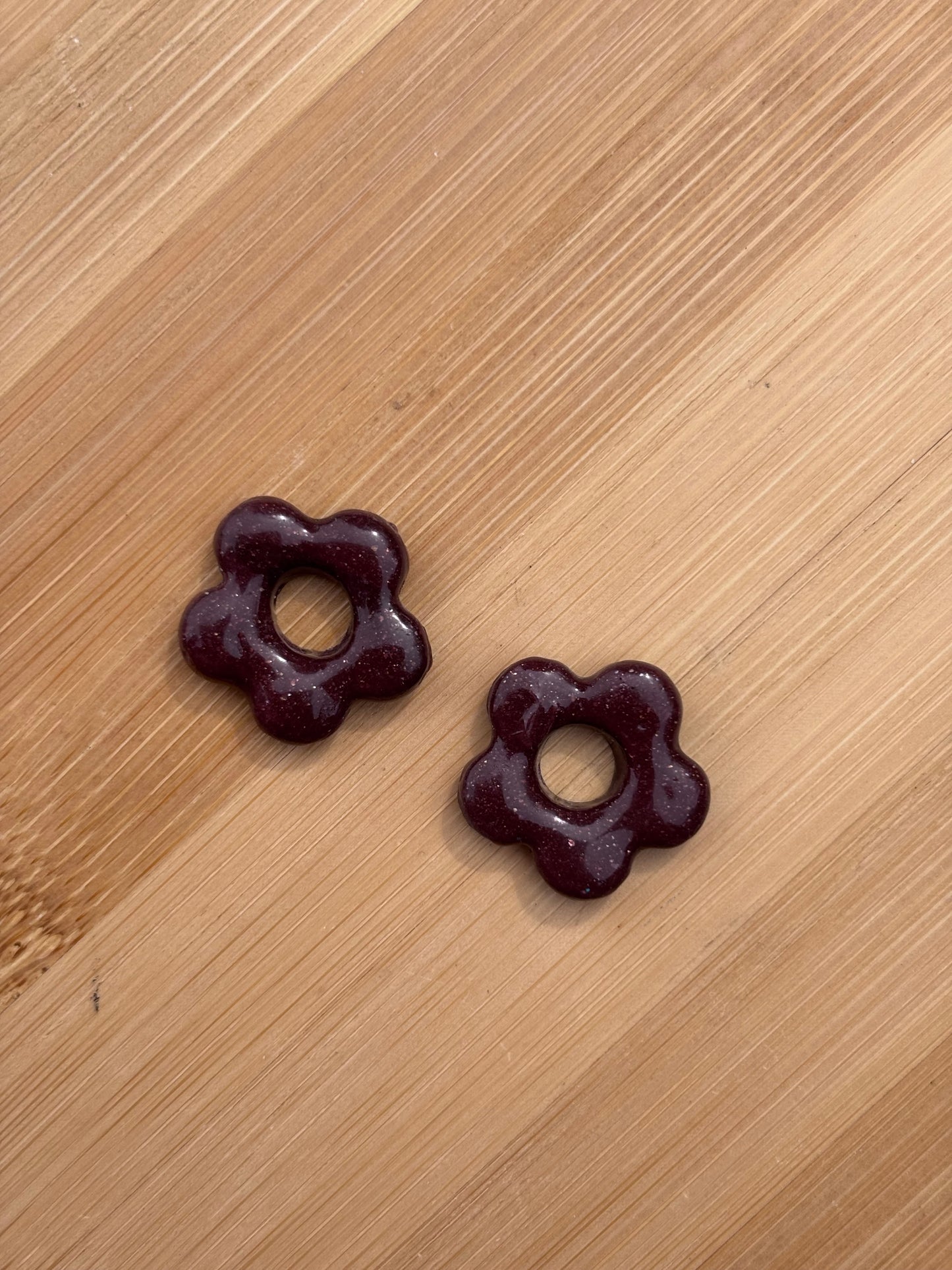 Créoles Margarita prune | Théia Bijoux