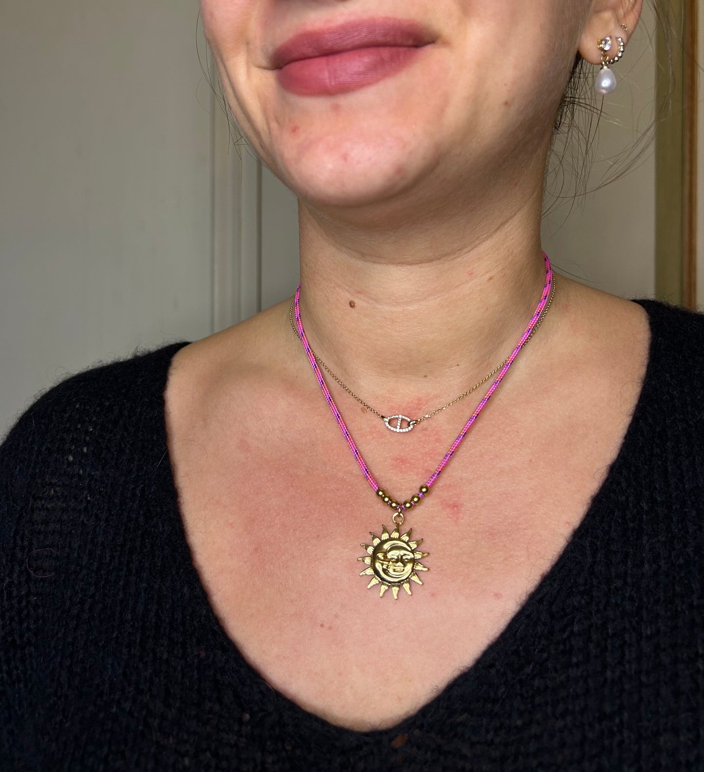 Collier kordóni rose