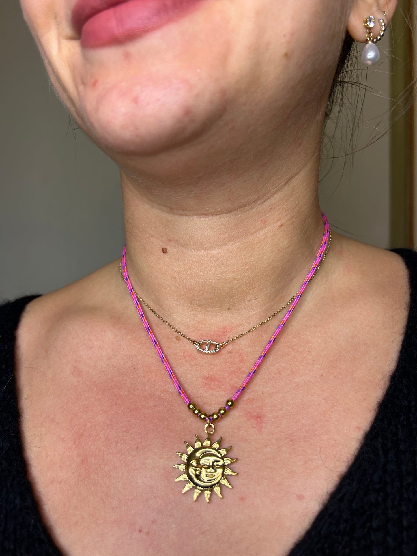Collier kordóni rose