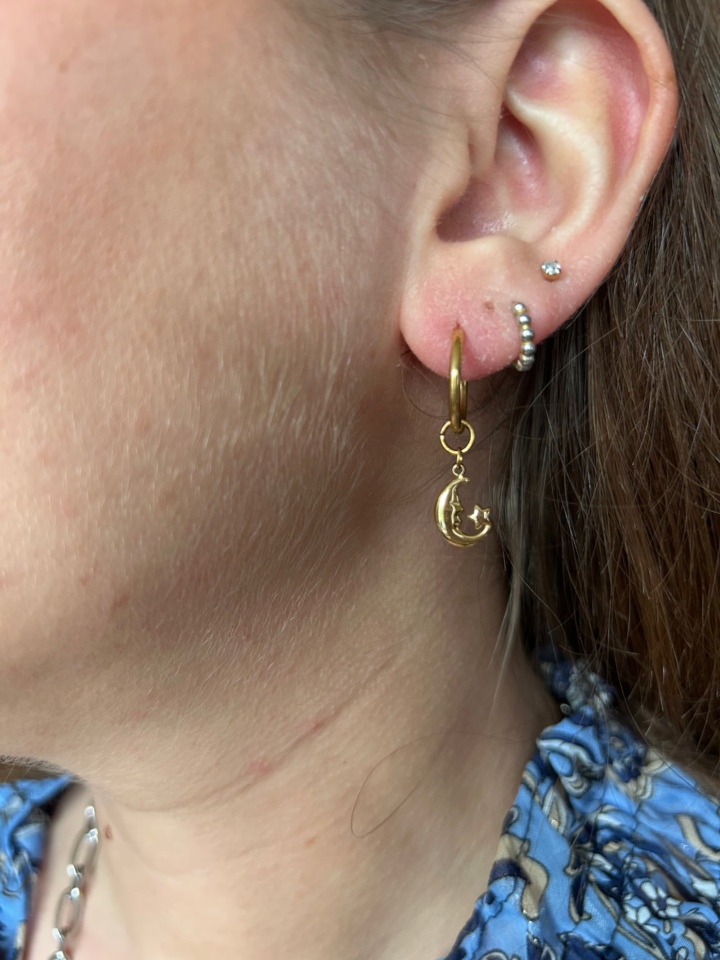 Mono Boucle d’Oreille Luna | Theia Bijoux