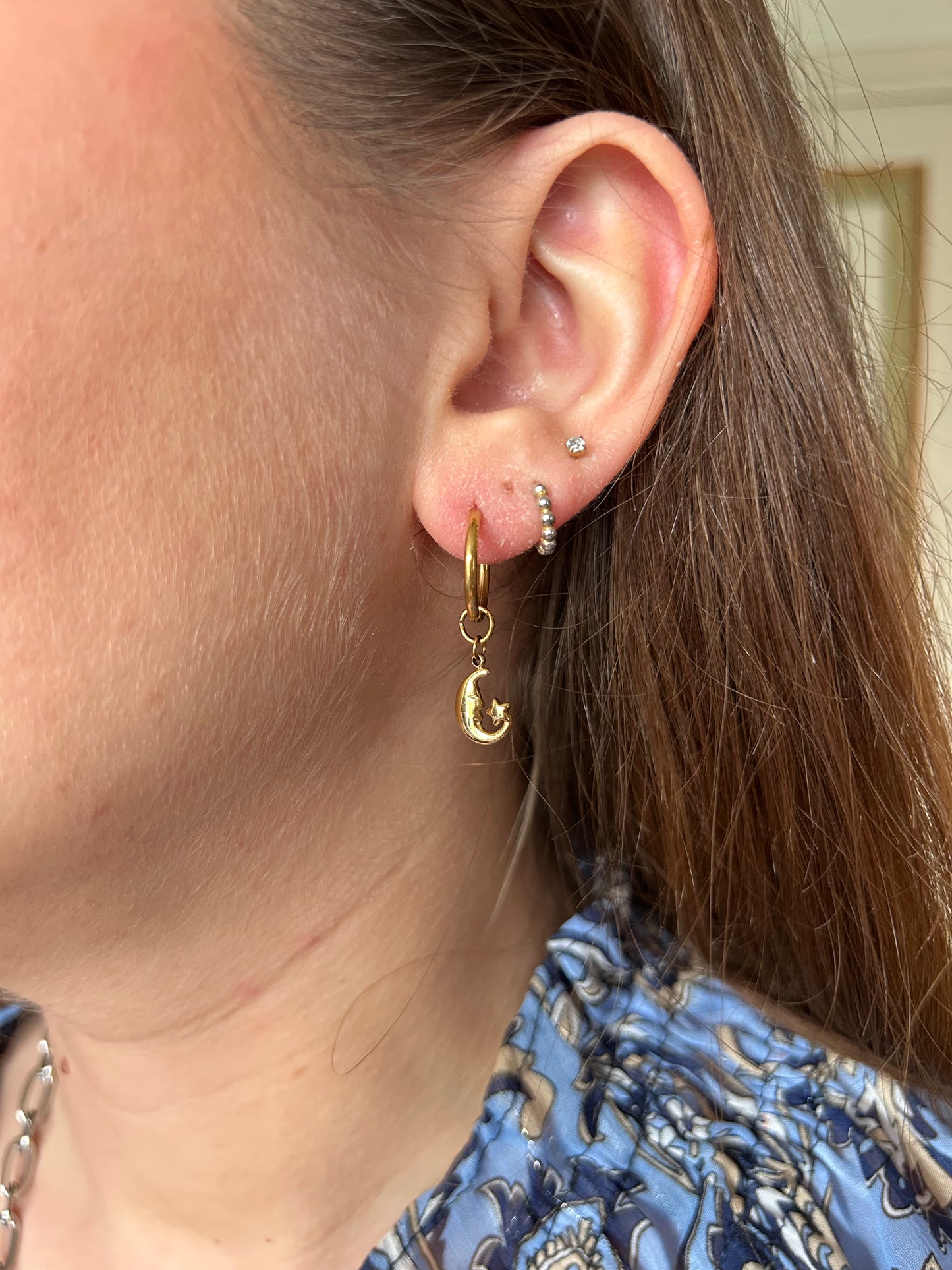 Mono Boucle d’Oreille Luna | Theia Bijoux