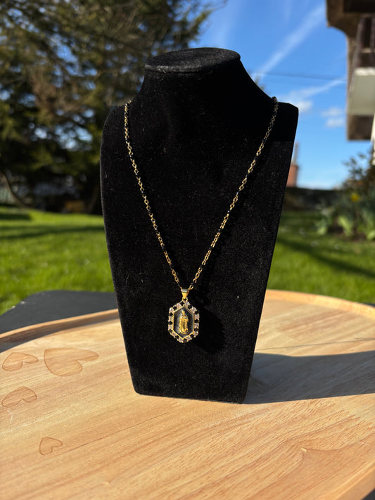 Collier Virgo noir | Théia Bijoux