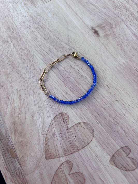 Bracelet duo bleu | Théia Bijoux