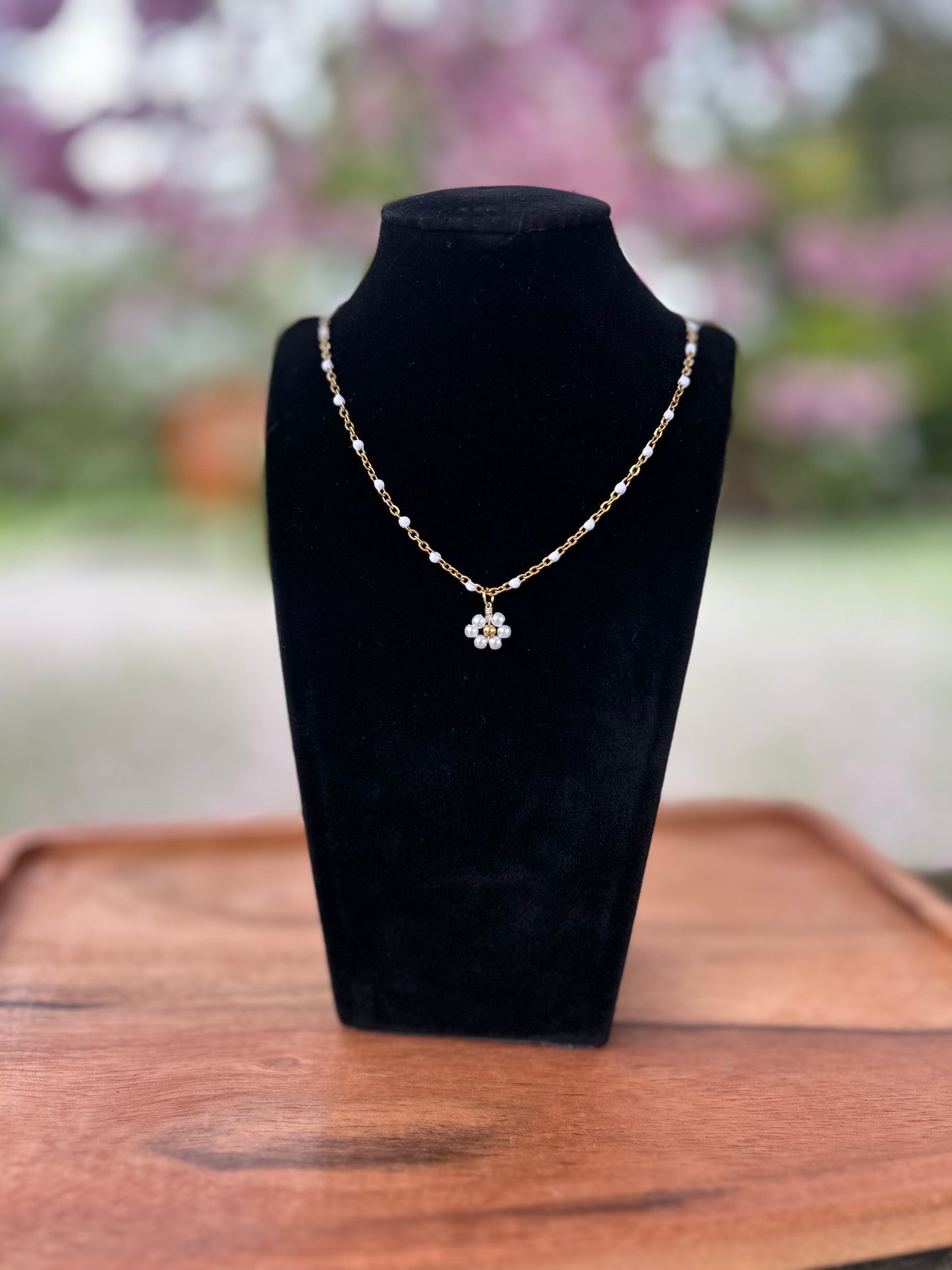 Collier Calista Blanc | Théia Bijoux