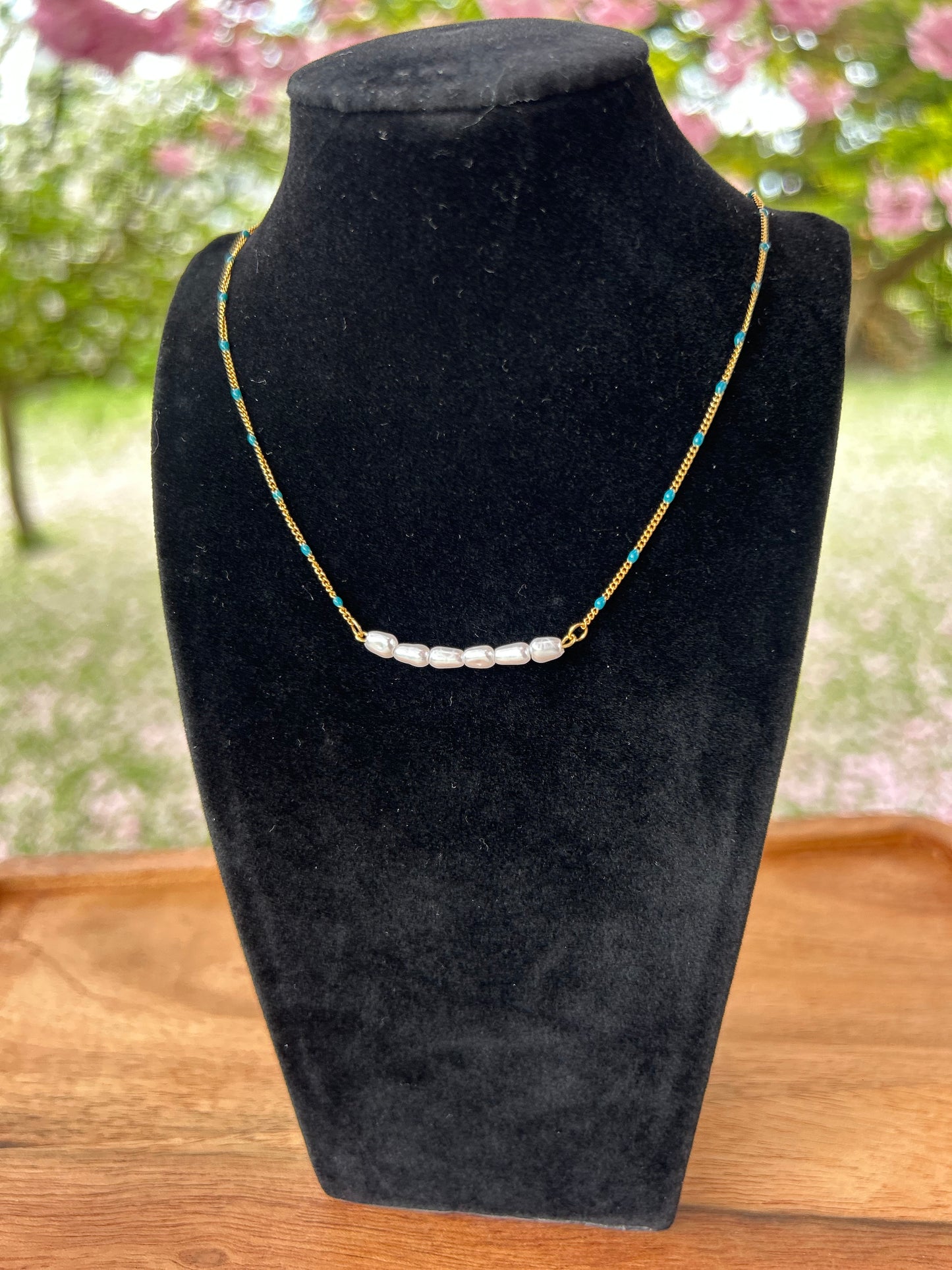 Collier Tessa Vert | Théia Bijoux