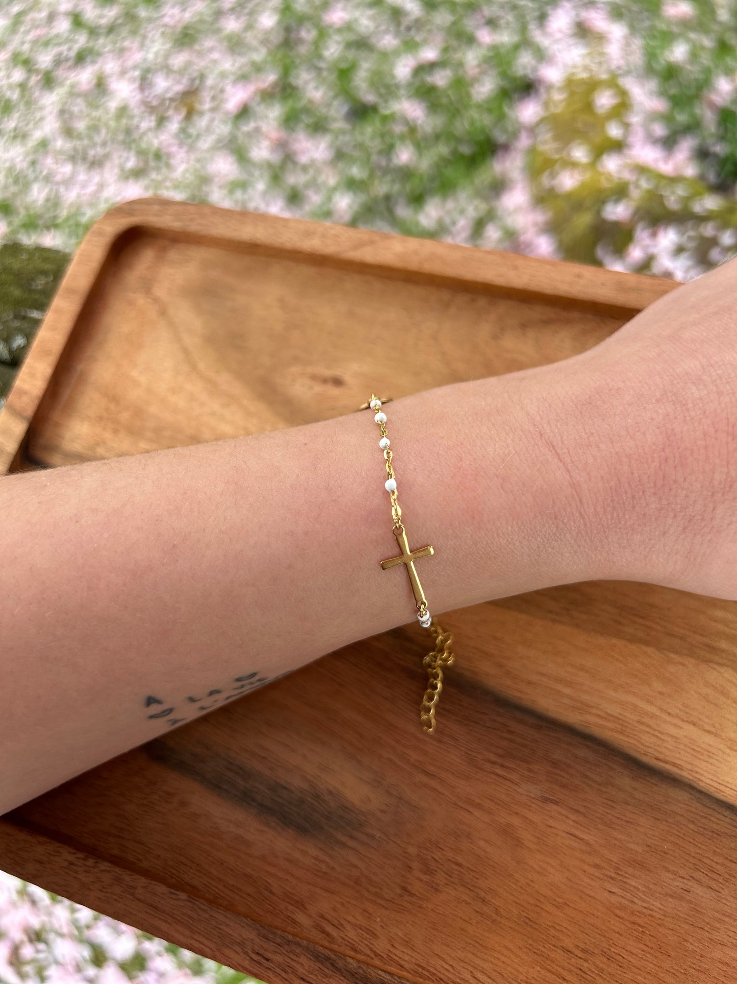 Bracelet Maria blanc  | Théia Bijoux