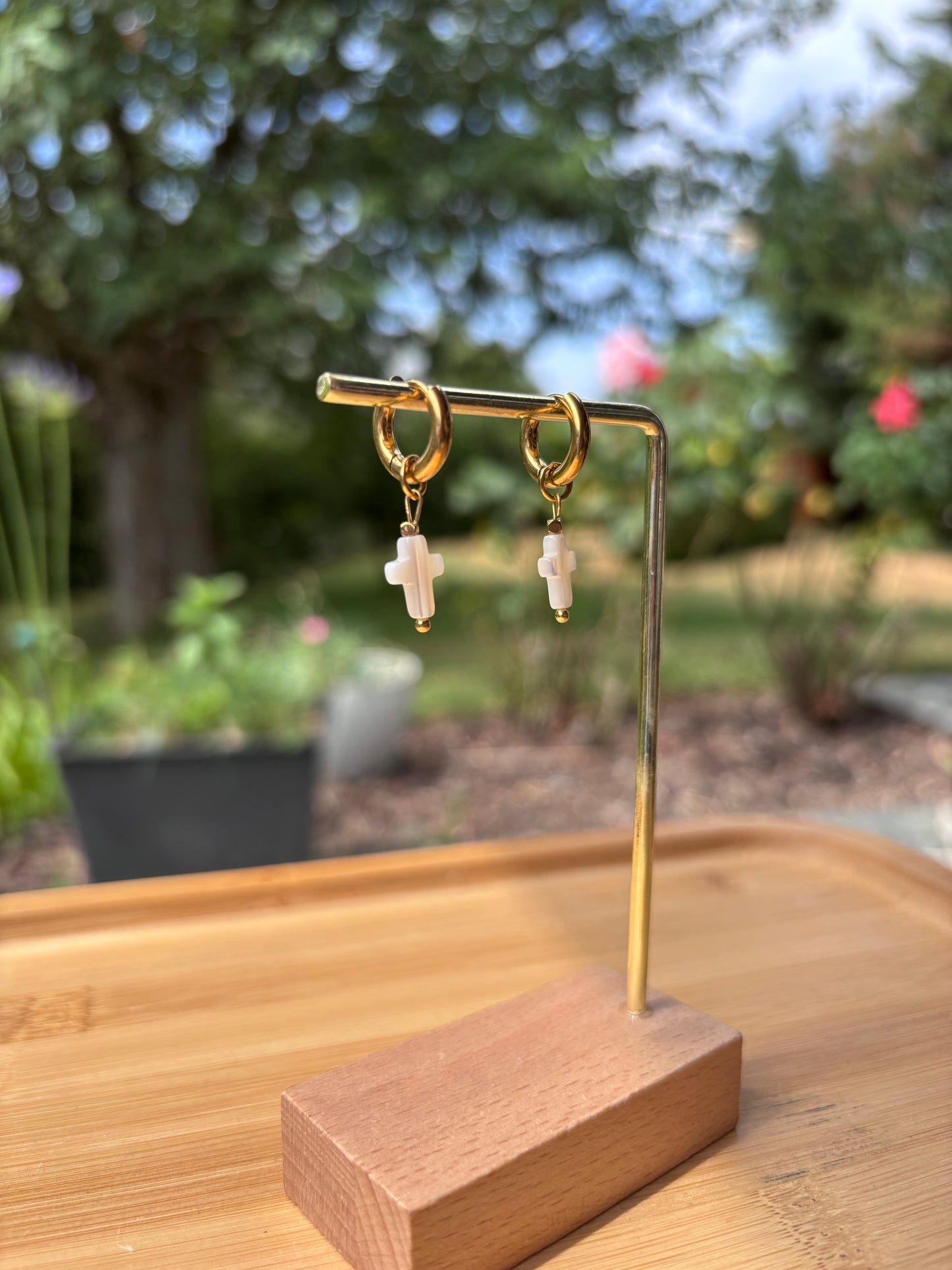 Boucles d'oreilles Croce | Théia Bijoux