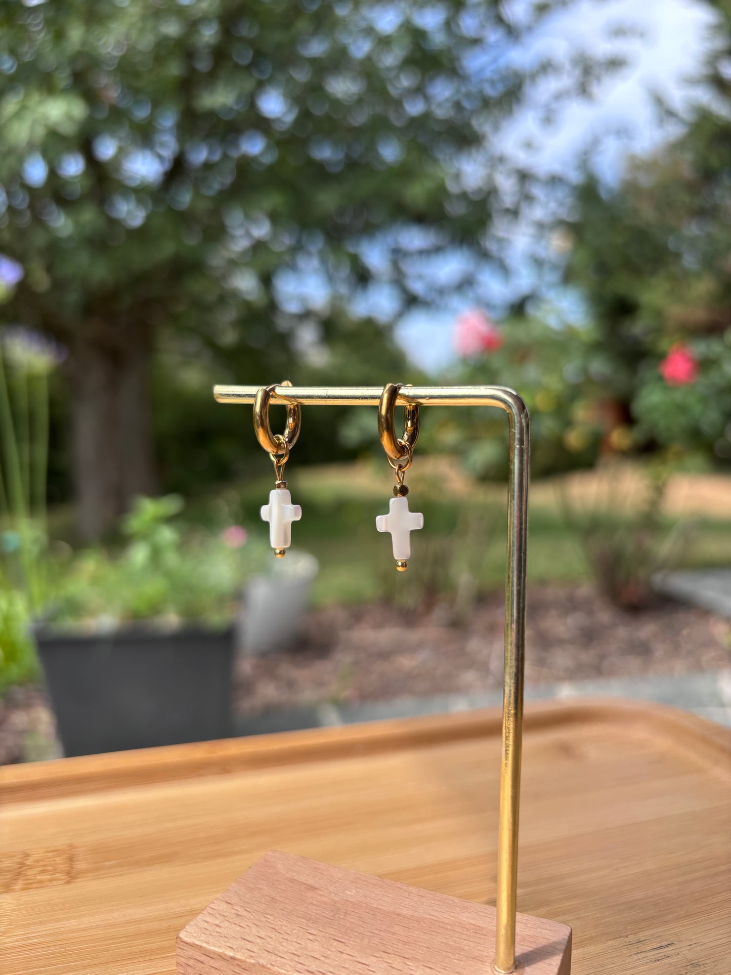 Boucles d'oreilles Croce | Théia Bijoux