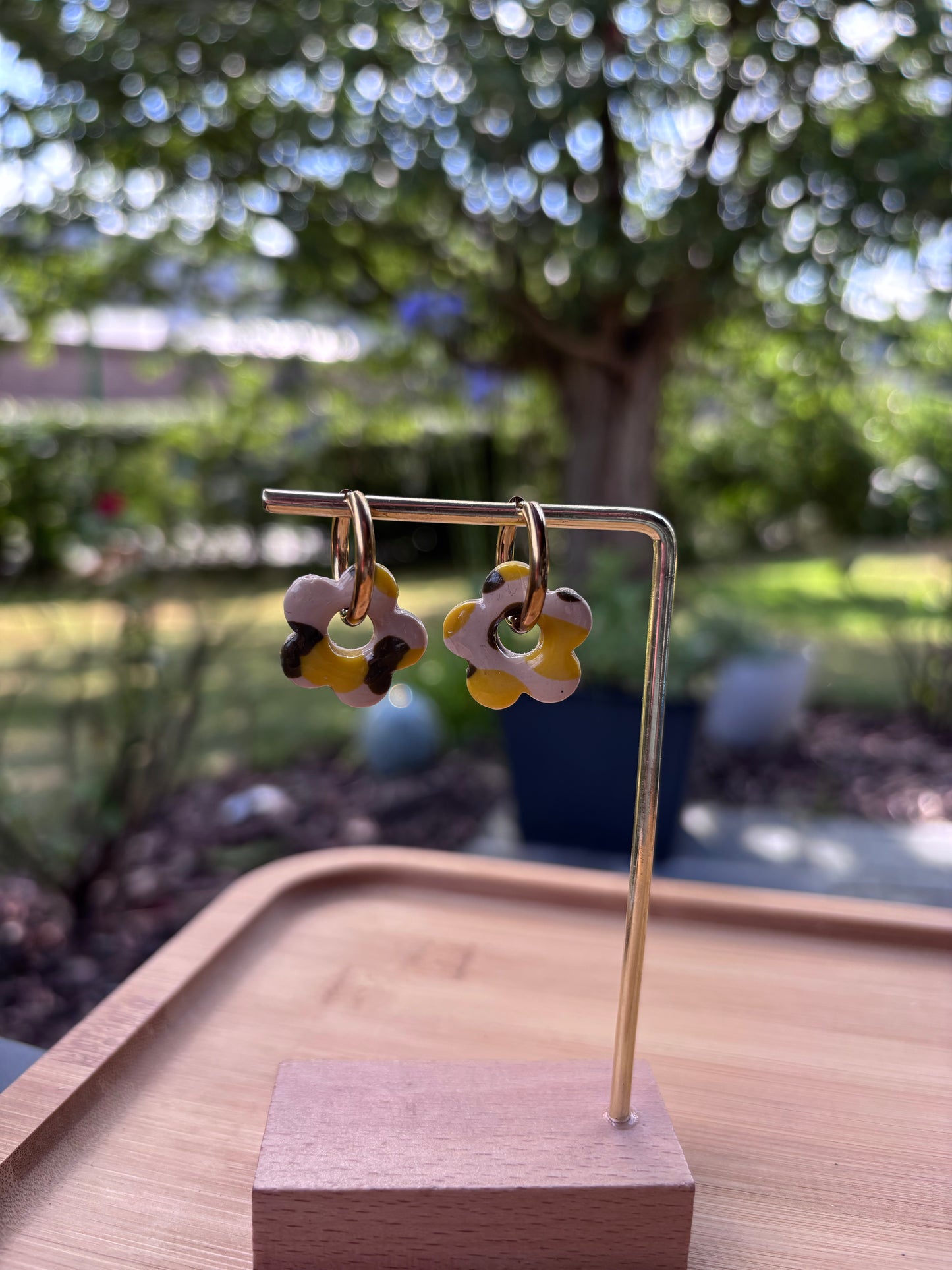 Créoles Margarita Citron | Théia Bijoux