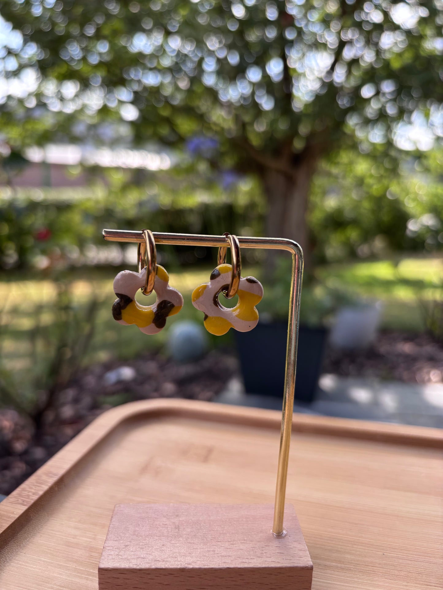 Créoles Margarita Citron | Théia Bijoux