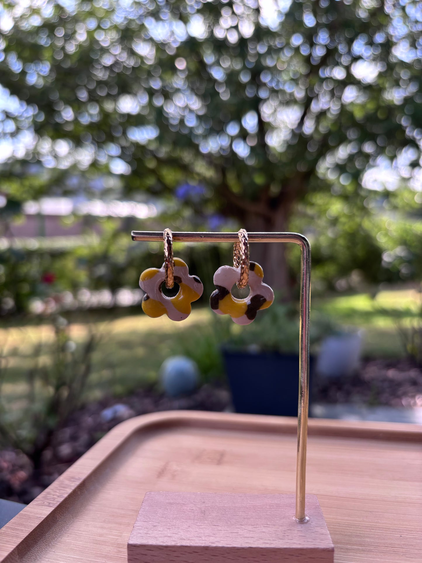 Créoles Margarita Citron | Théia Bijoux