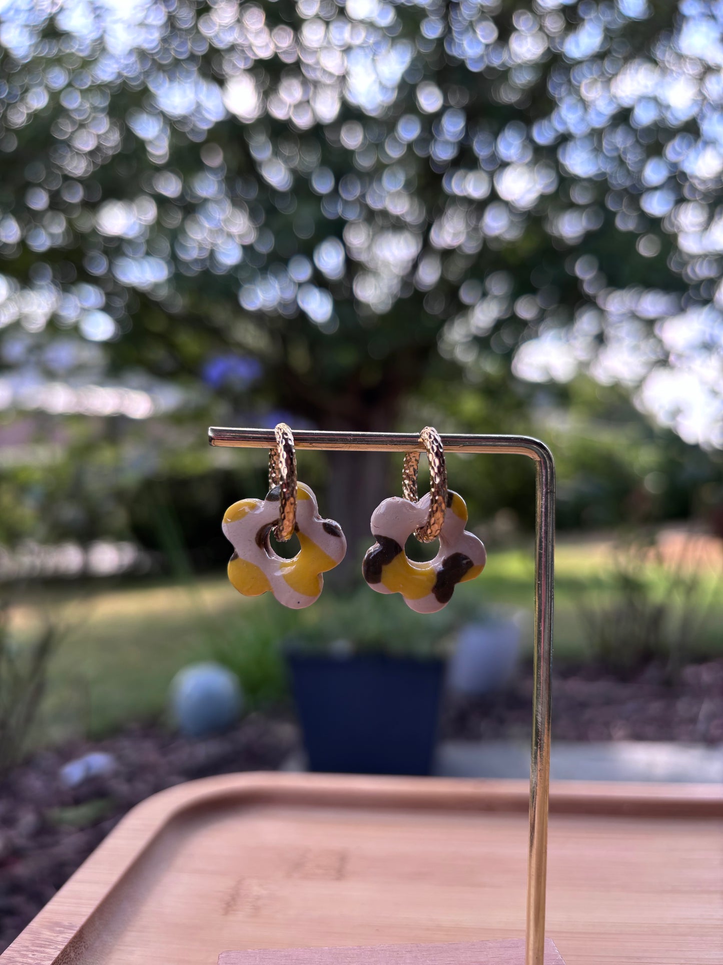 Créoles Margarita Citron | Théia Bijoux