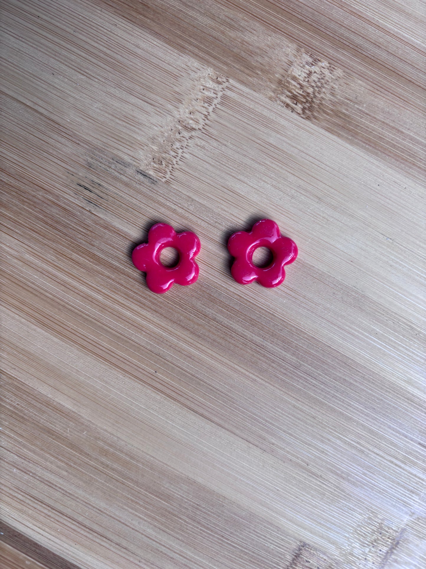 Créoles Margarita framboise | Théia Bijoux