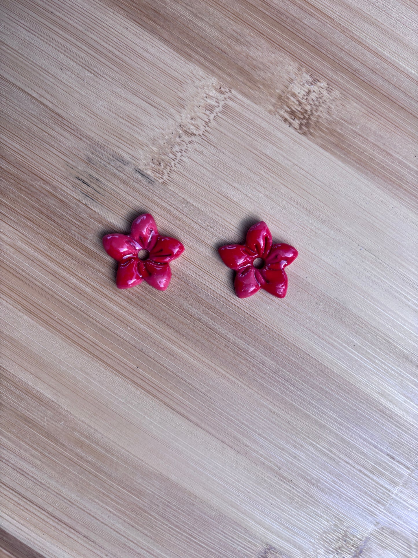 Créoles Garance framboise | Théia Bijoux