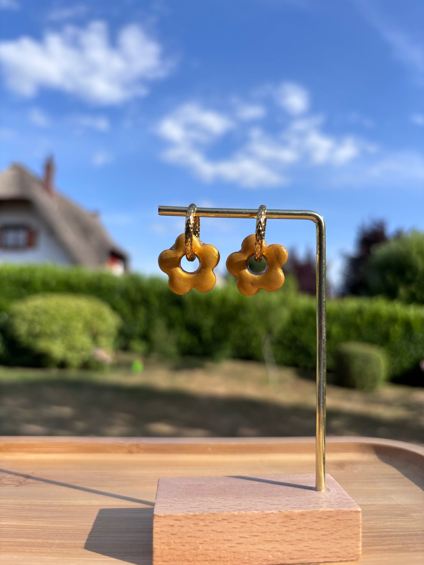 Créoles Margarita doré | Théia Bijoux