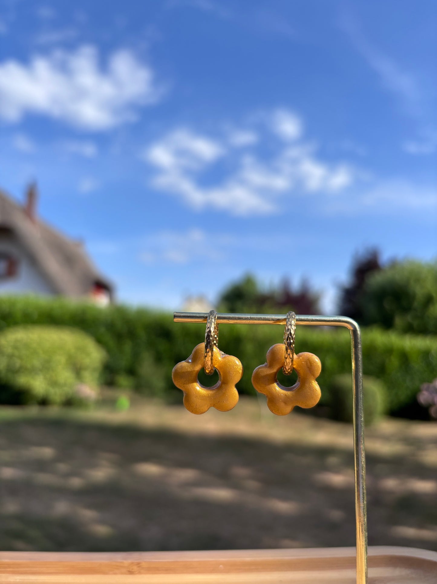 Créoles Margarita doré | Théia Bijoux