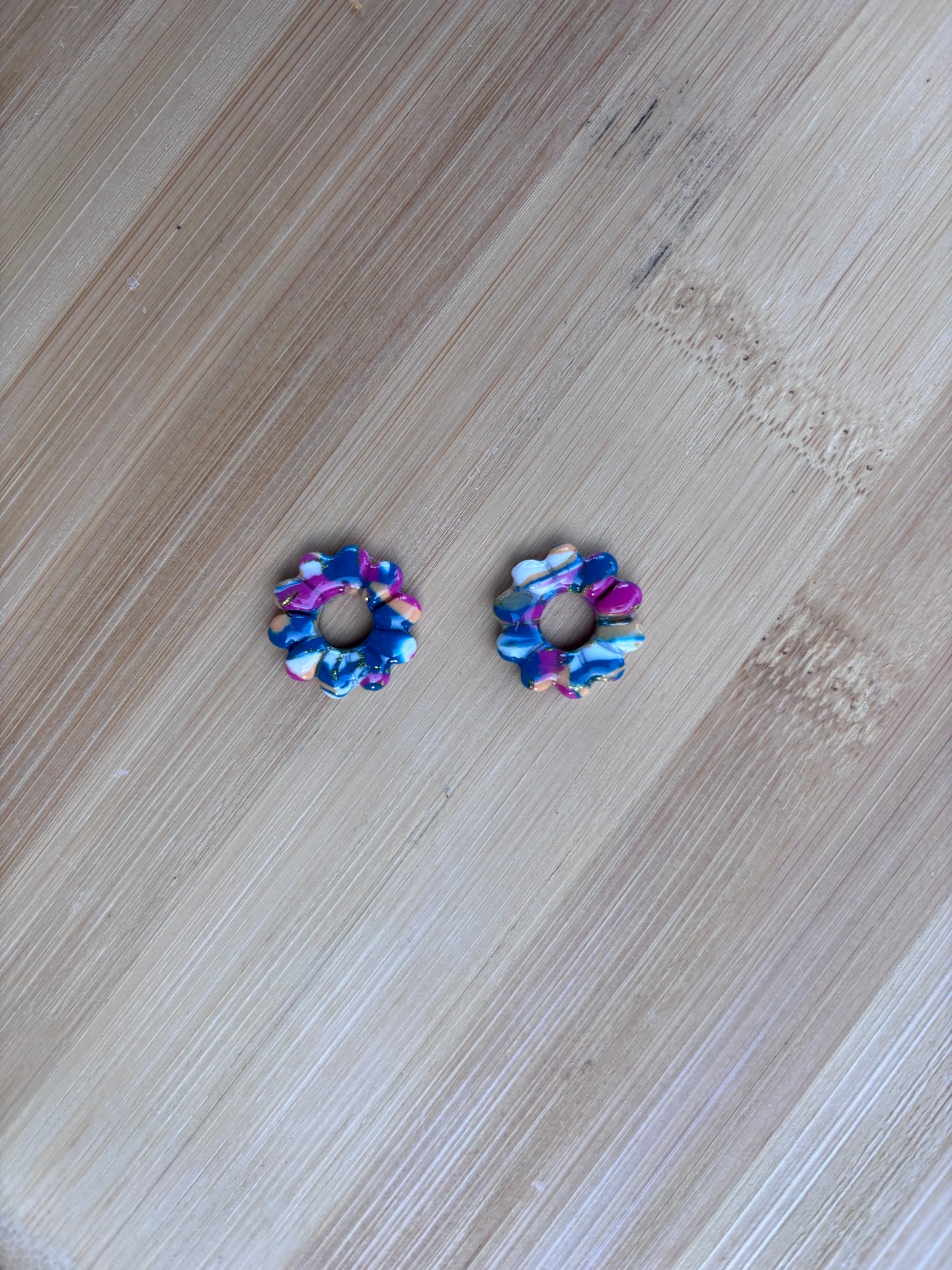 Créoles Rose pop | Théia Bijoux