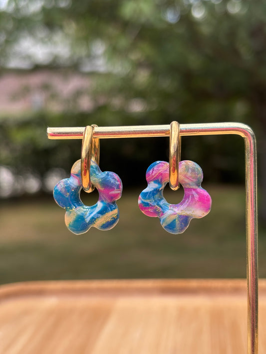 Créoles Margarita galaxy | Théia Bijoux
