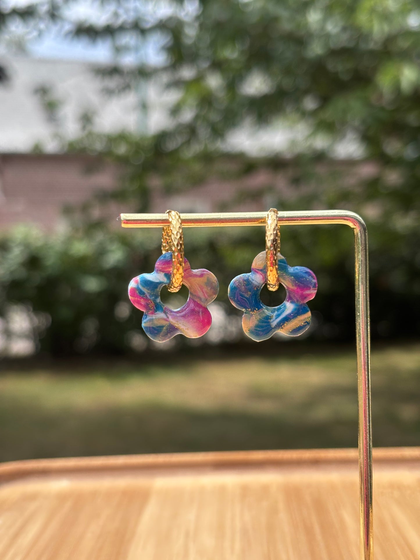 Créoles Margarita galaxy | Théia Bijoux