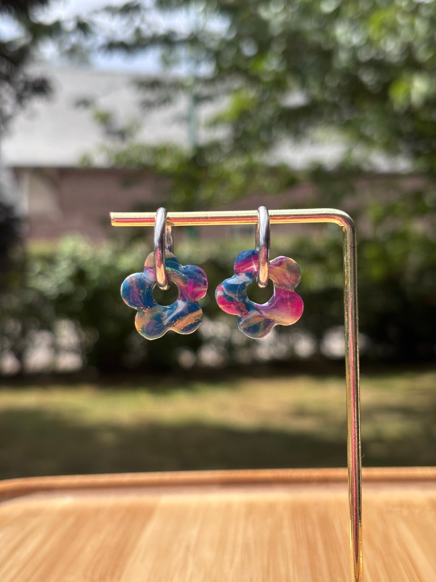 Créoles Margarita galaxy | Théia Bijoux