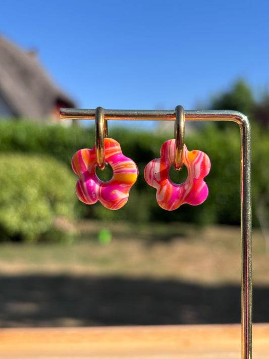 Créoles Margarita sunset | Théia Bijoux