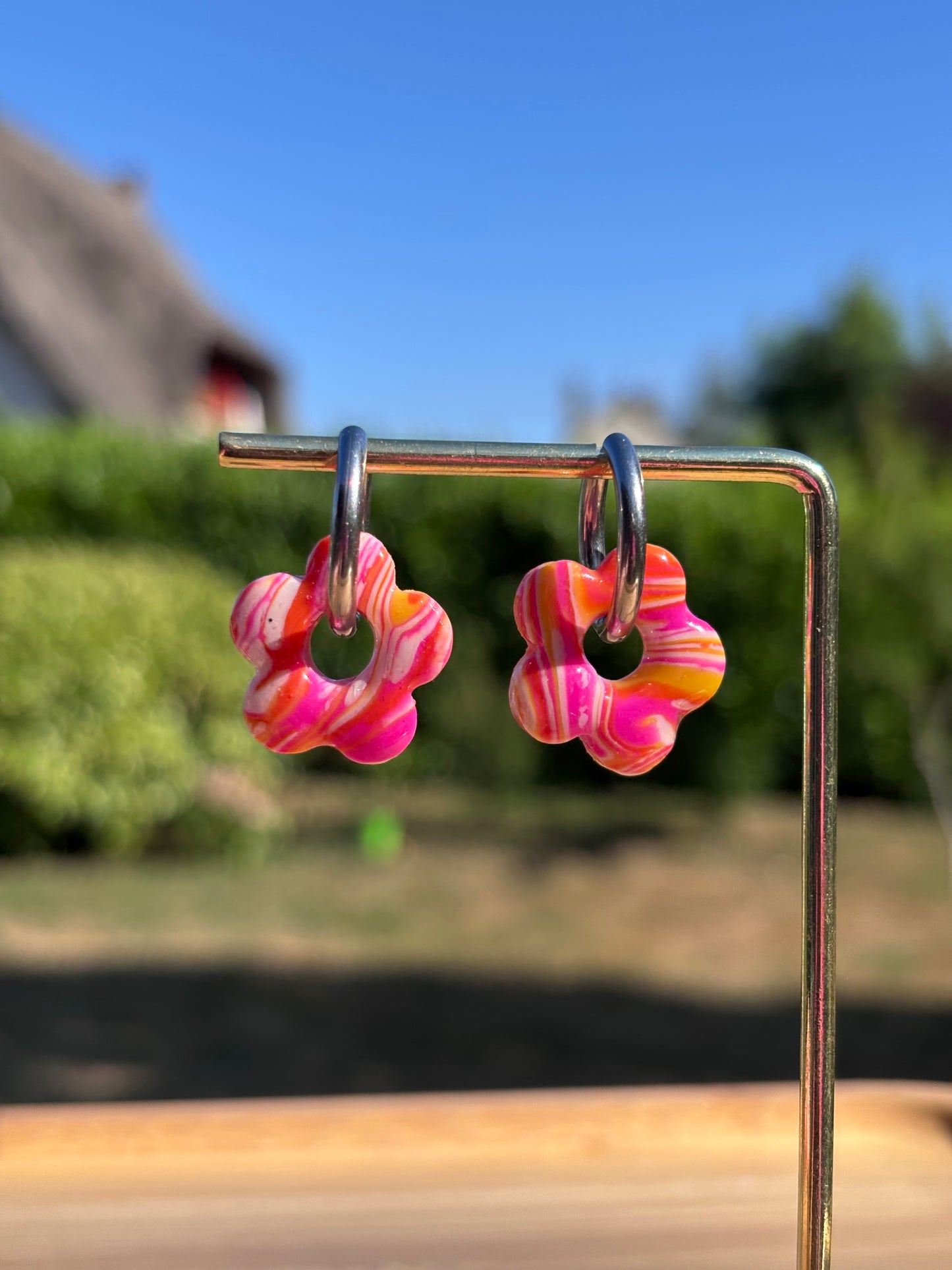 Créoles Margarita sunset | Théia Bijoux