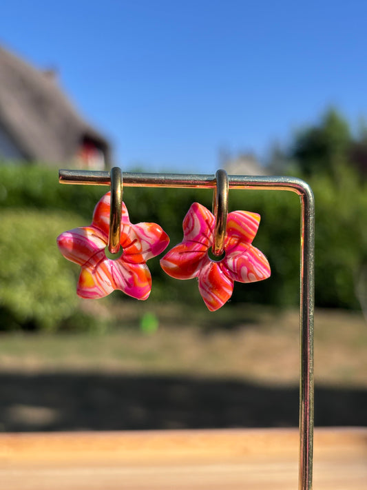 Créoles Garance sunset | Théia Bijoux