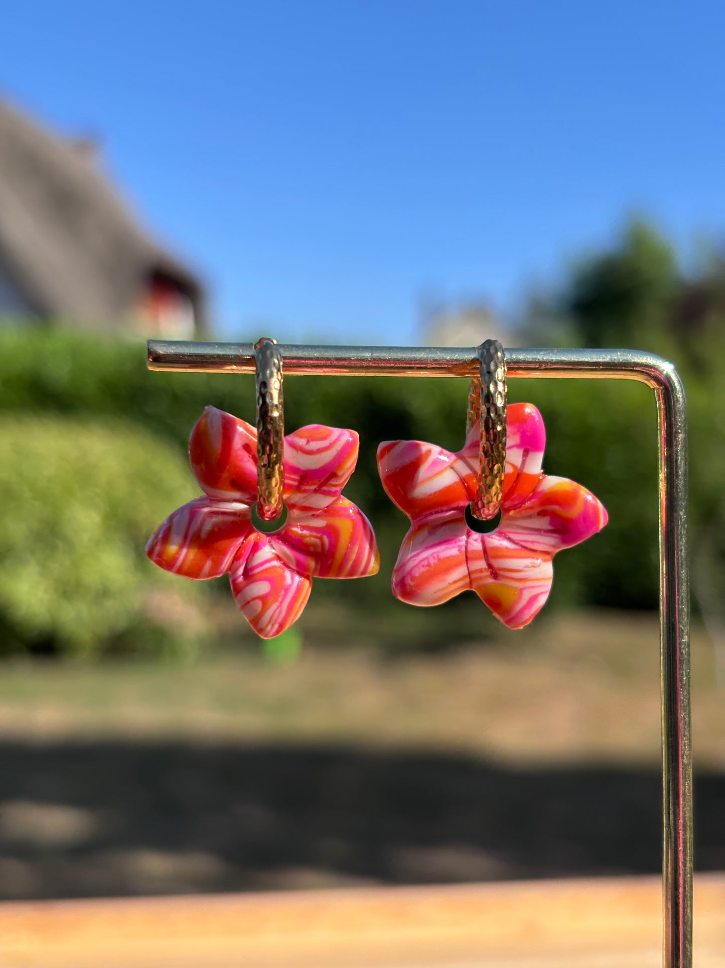 Créoles Garance sunset | Théia Bijoux