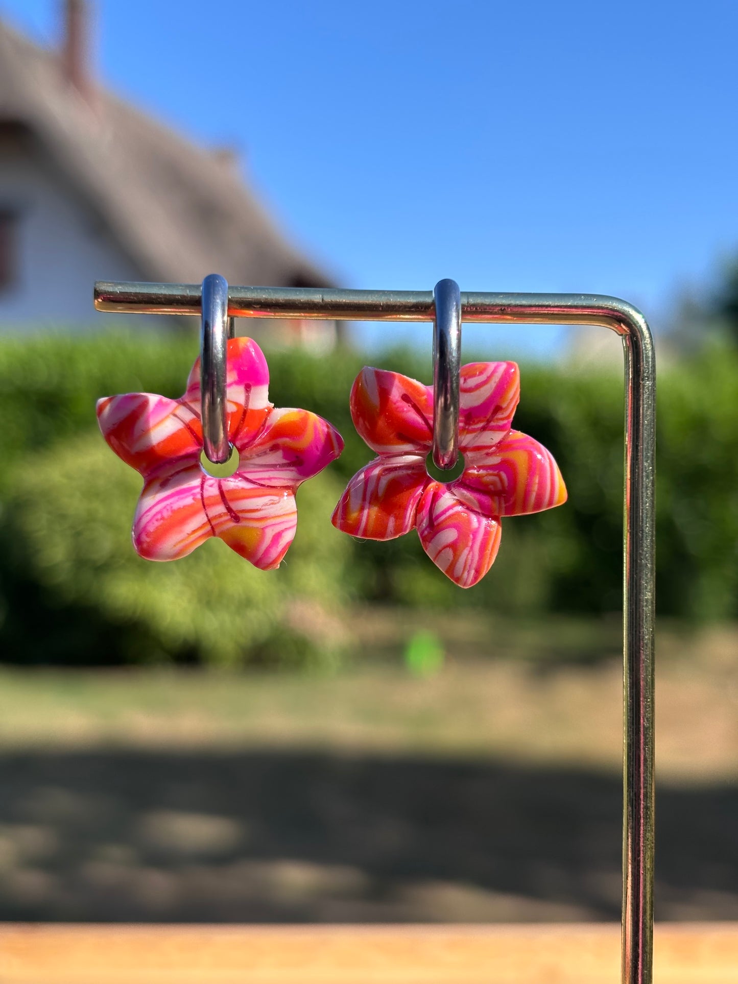 Créoles Garance sunset | Théia Bijoux