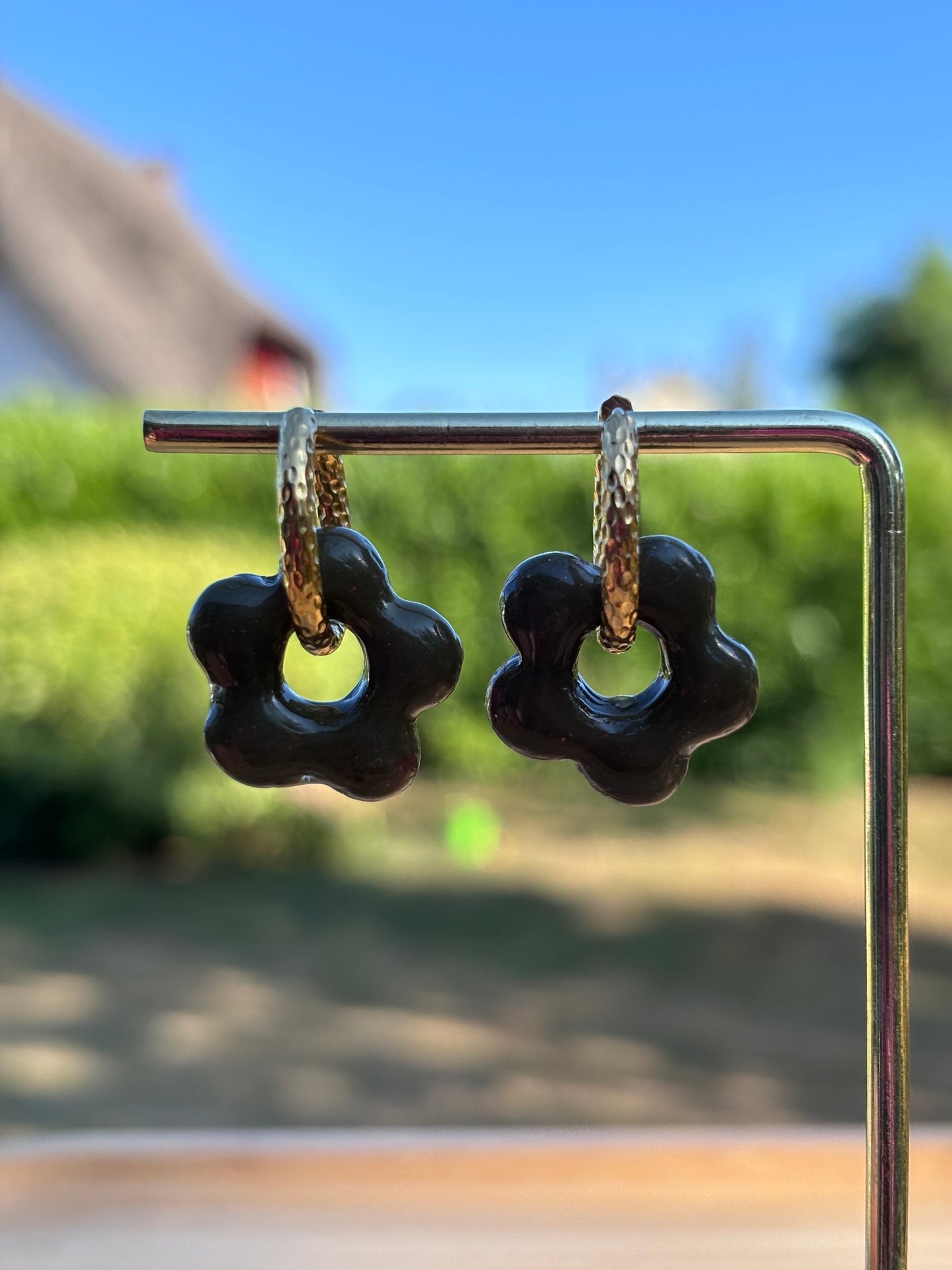 Créoles Margarita kaki | Théia Bijoux