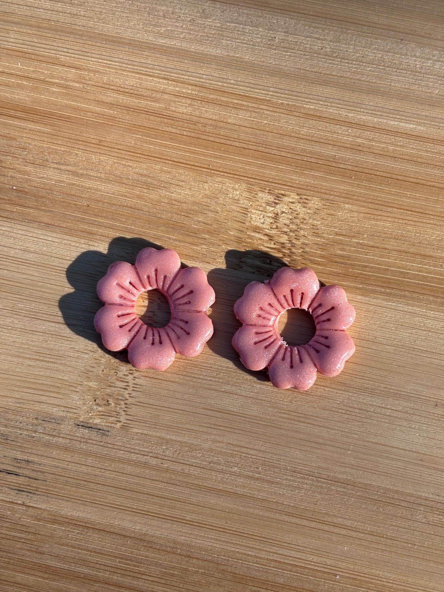 Créoles Gisèle bubblegum | Théia Bijoux