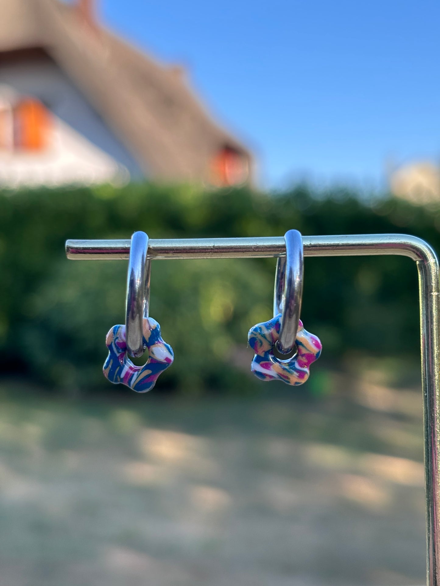 Créoles Mini Flora peps | Théia Bijoux